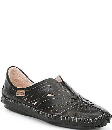 Pikolinos Jerez Floral Leather Cut-Out Detail Slip Product Image