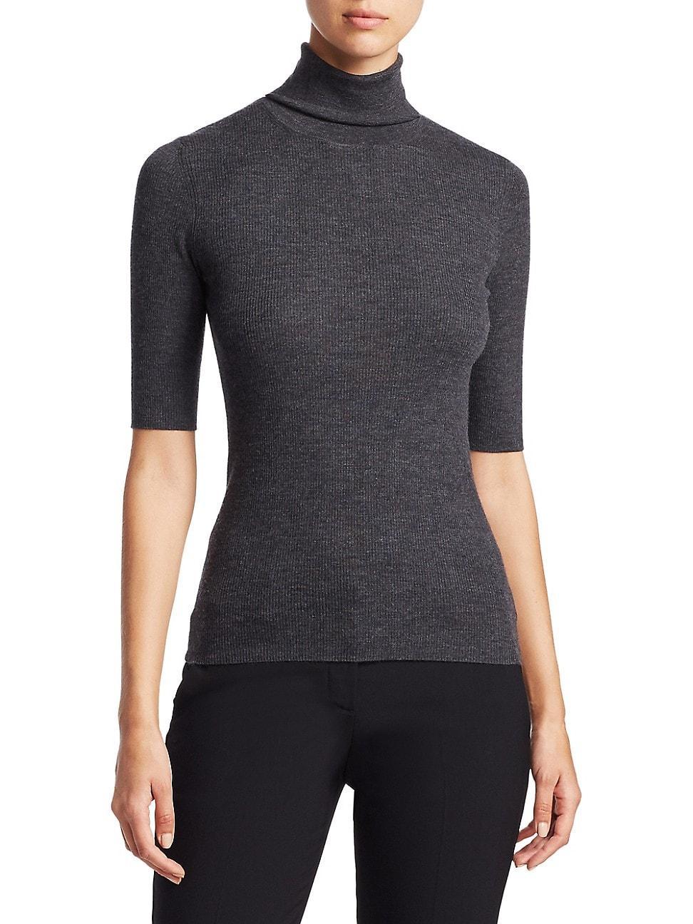 Womens Wool Turtleneck Sweater Product Image