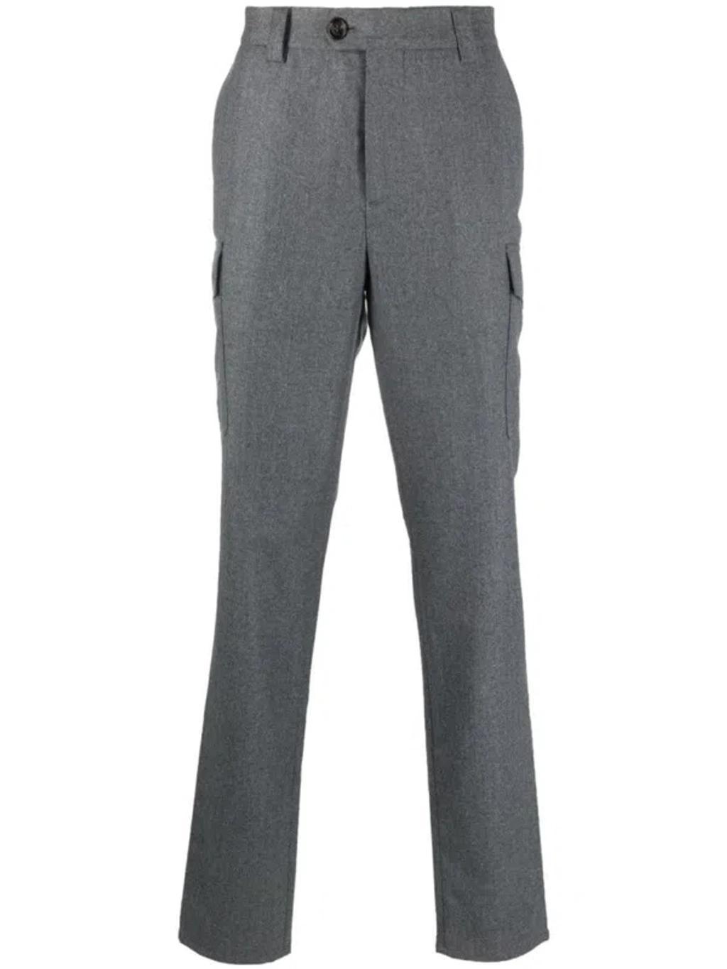 BRUNELLO CUCINELLI Trousers In Gray Product Image