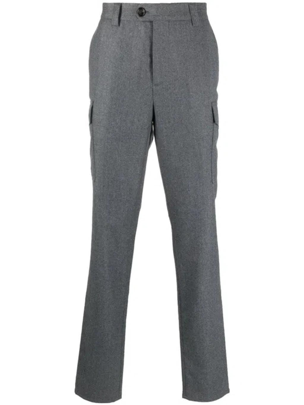 BRUNELLO CUCINELLI Trousers In Gray Product Image