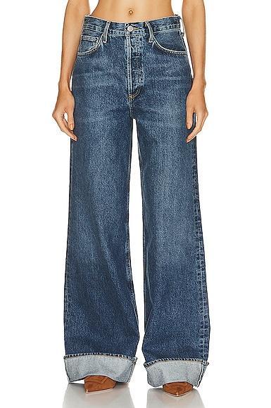 AGOLDE Dame High Rise Wide Leg Jeans Control 28 Product Image