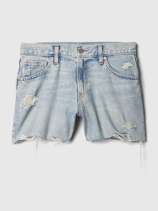 4" Low Rise Stride Denim Shorts Product Image