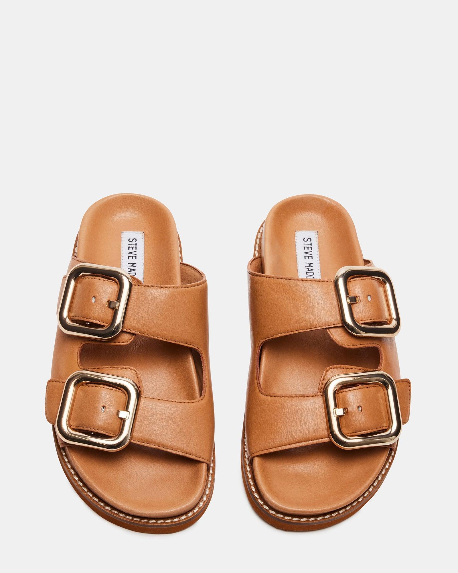 CAPE COGNAC LEATHER - SM REBOOTED Female Product Image