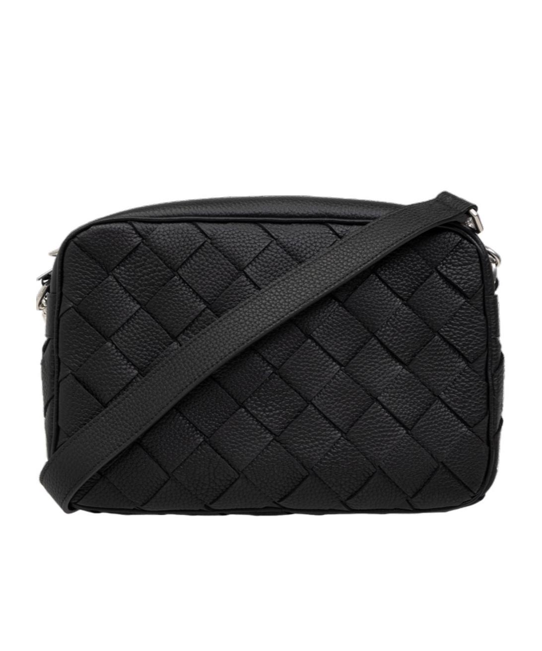 BOTTEGA VENETA Medium Intreciato Camera Bag In Black Product Image