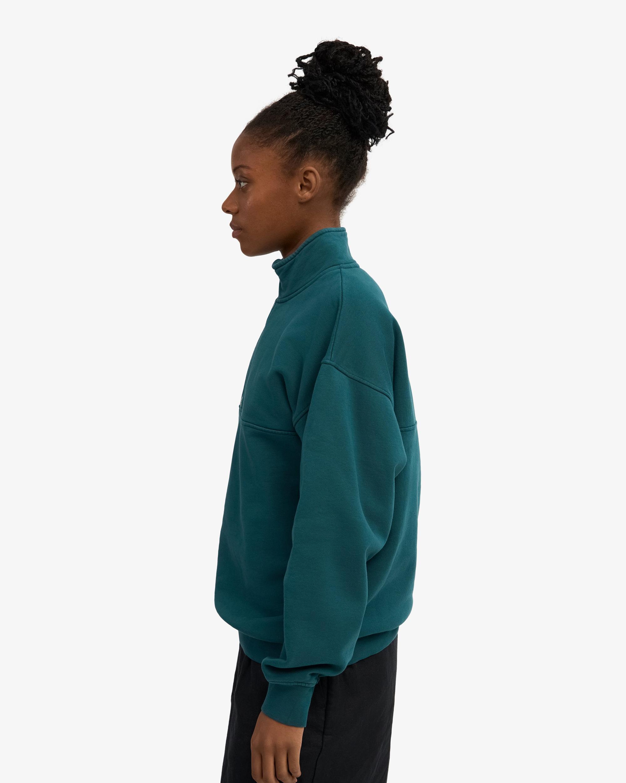 Organic Quarter Zip - Deep Black Product Image