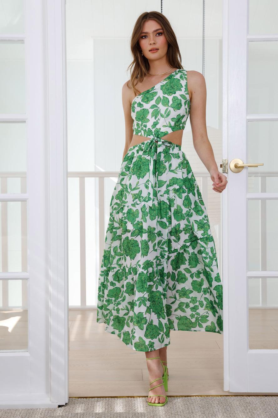 Pop Pop Midi Dress Green Product Image