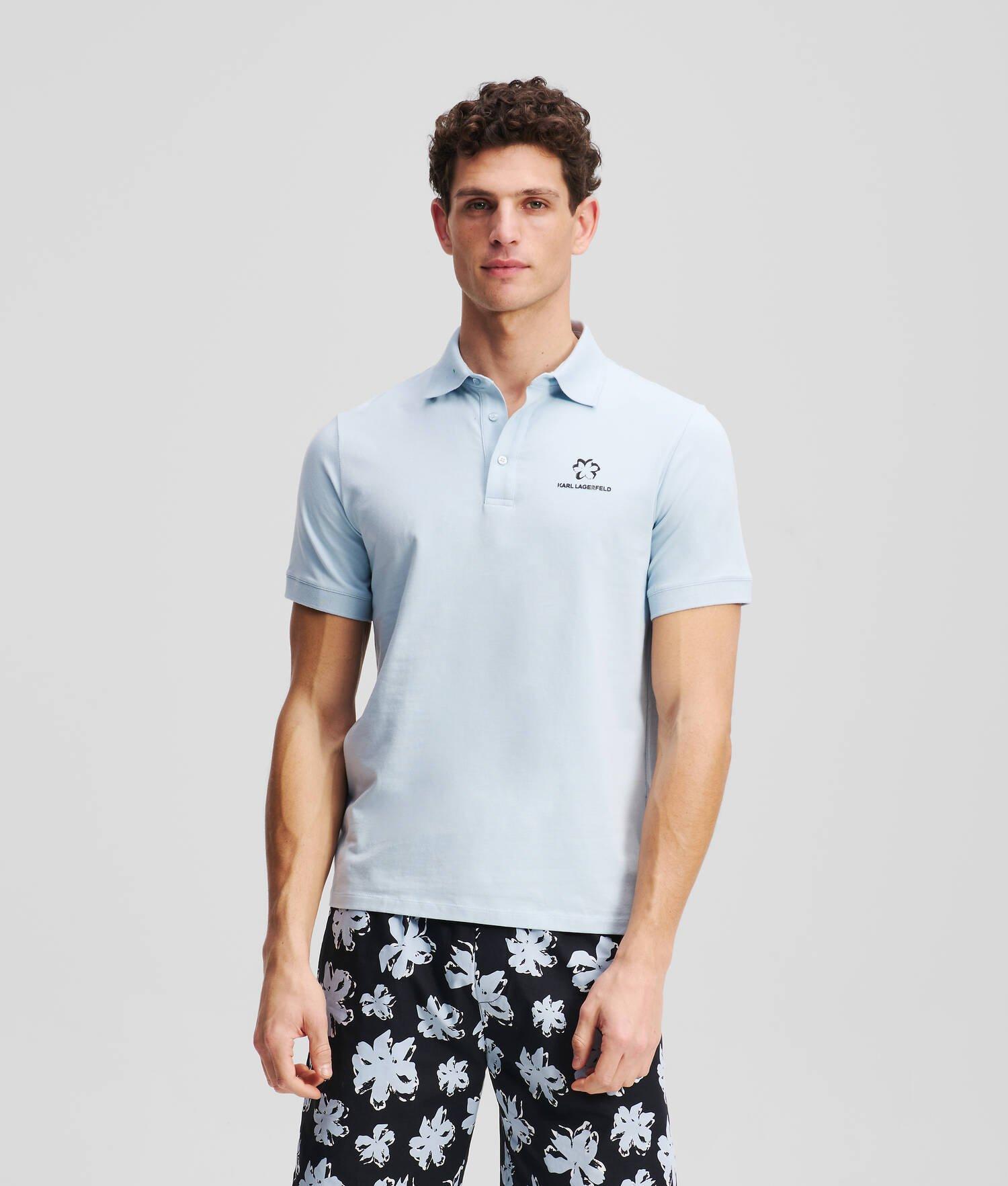 FLOWER PRINT POLO SHIRT Product Image