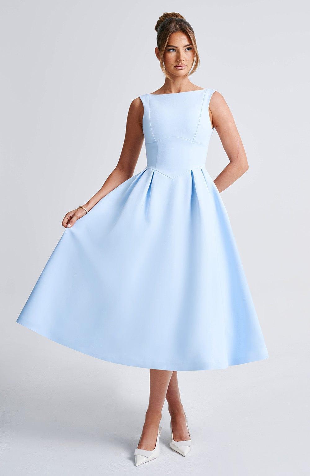 Clarabella Midi Dress - Blue Product Image