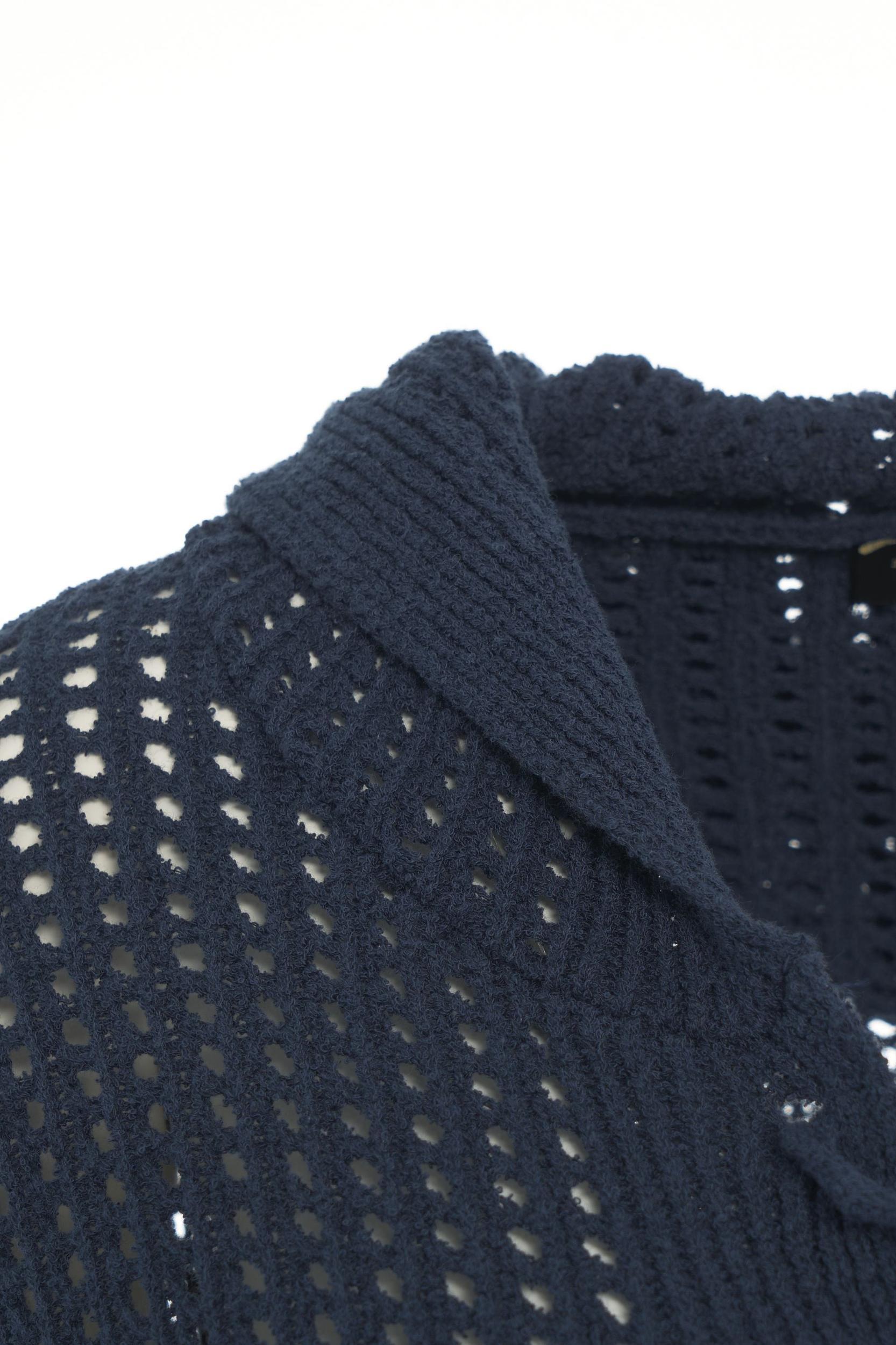 Crochet knit hoodie Product Image