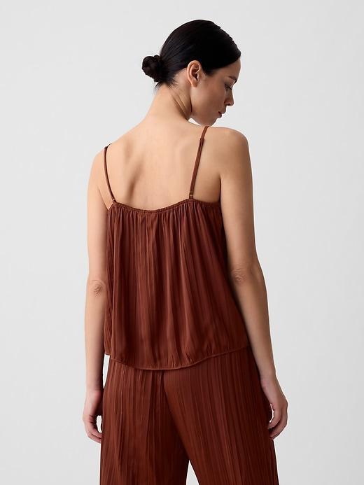 Pleated Satin Cami Product Image