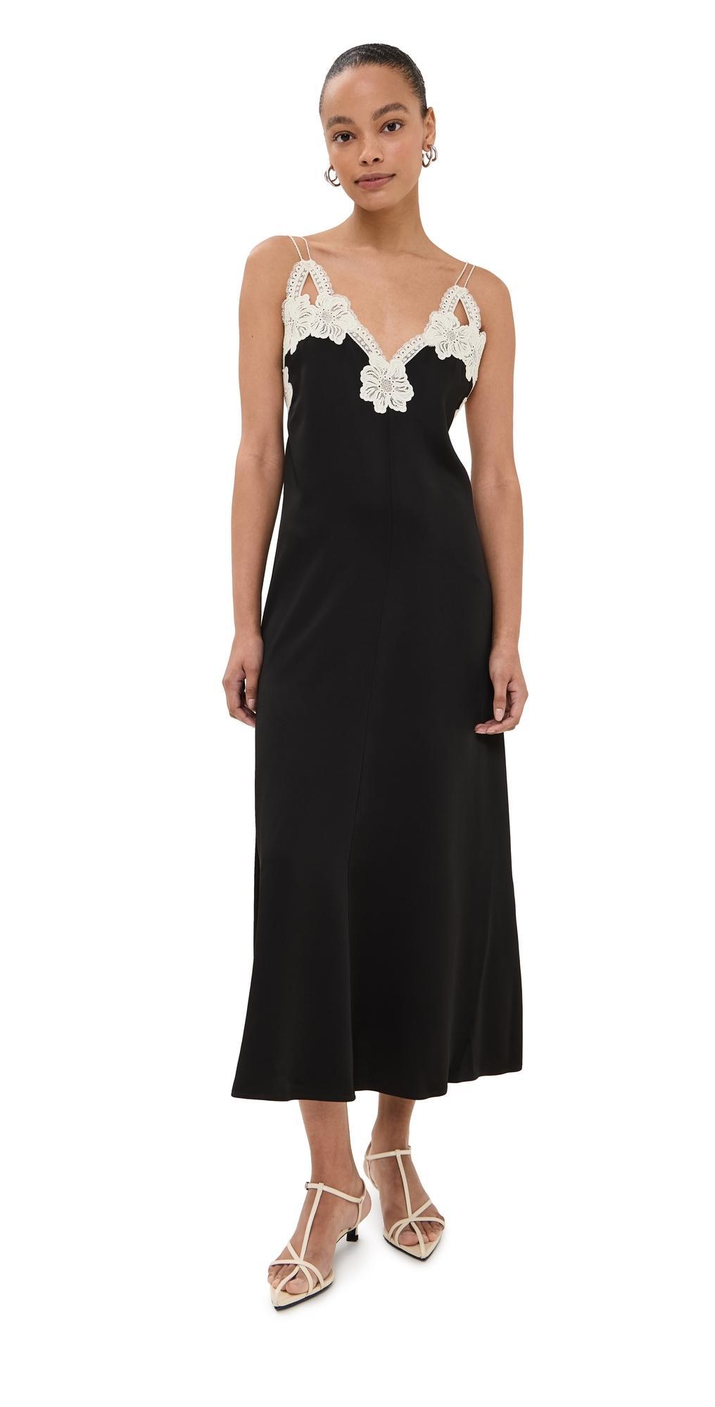 JIL SANDER Embroidered Dress Black Product Image