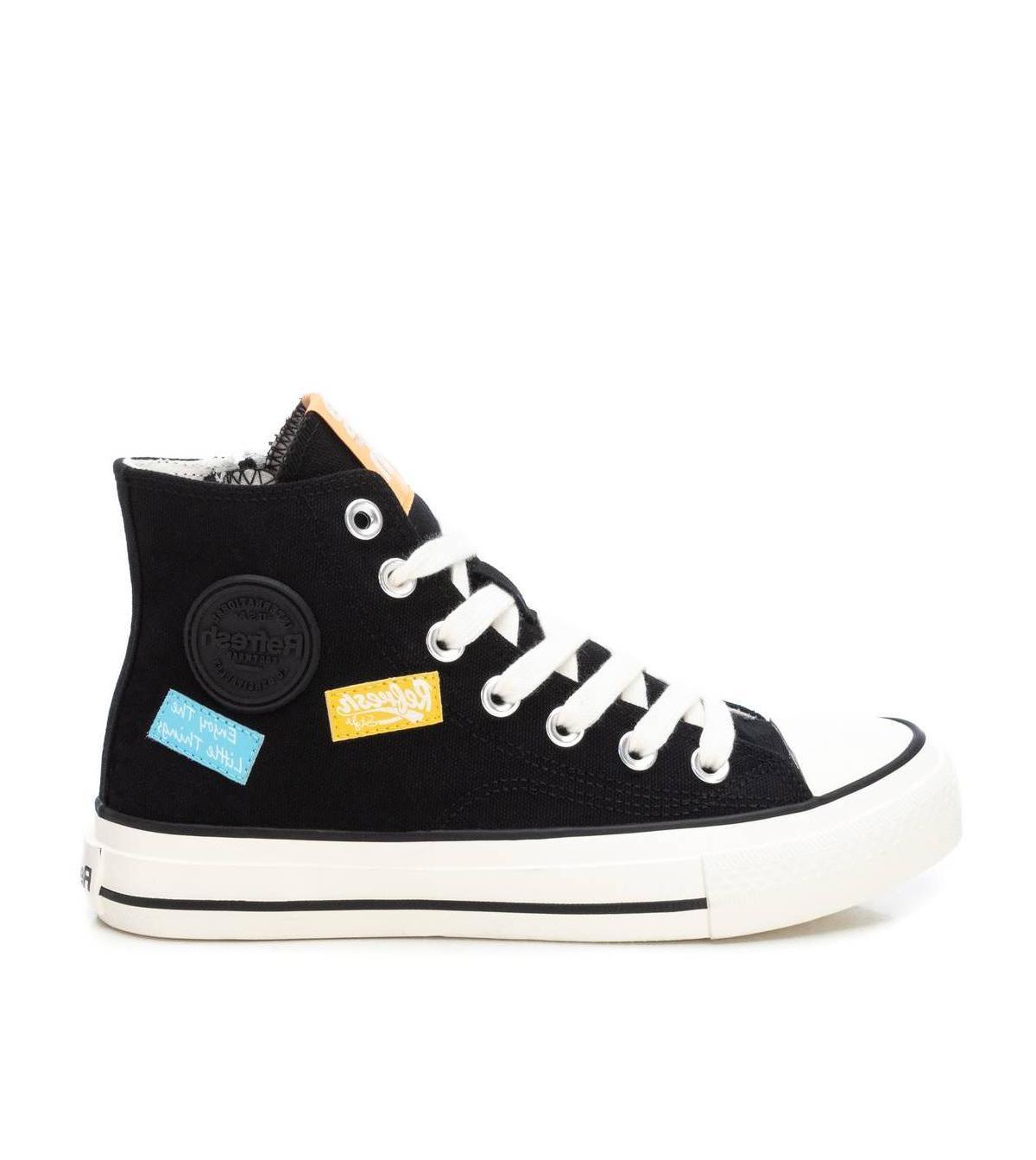 Xti Womens Canvas High-Top Sneakers By Product Image