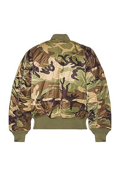 ALPHA INDUSTRIES MA-1 Bomber Jacket in Green Product Image