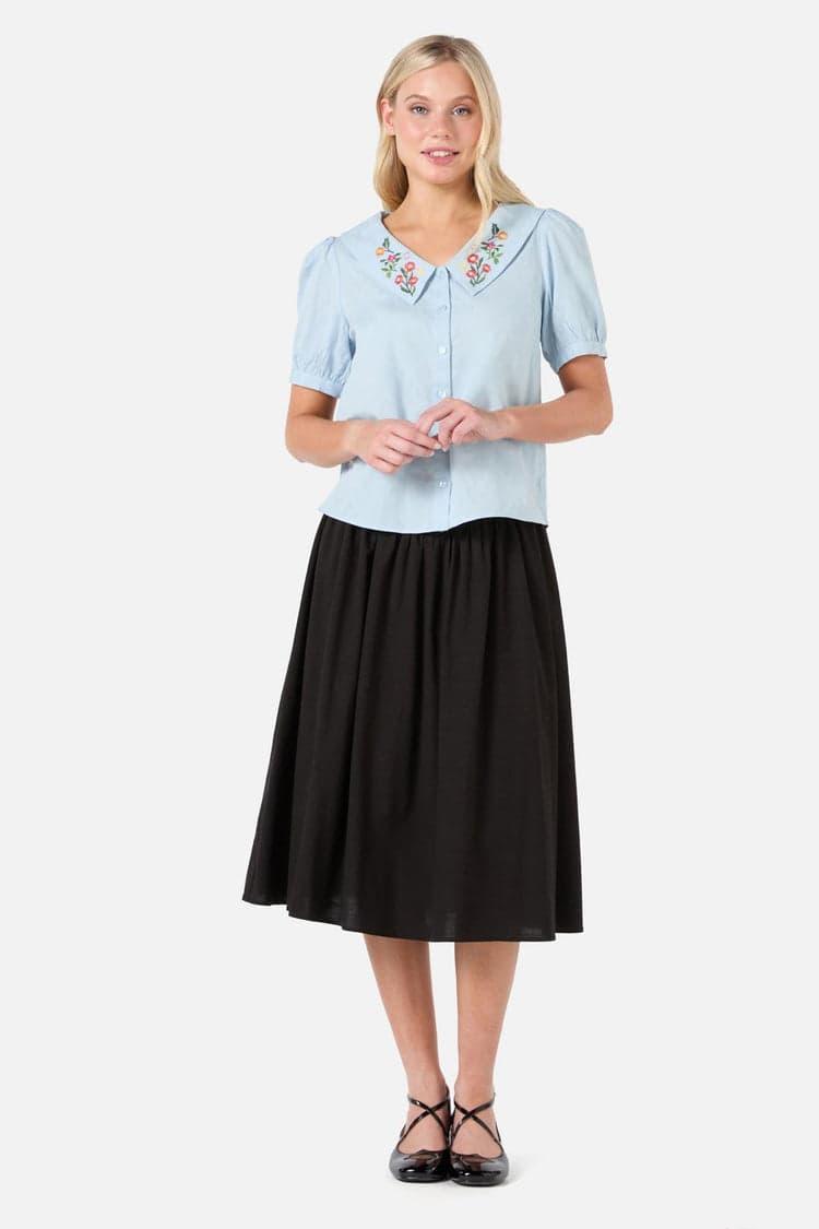 Lattice Embroidered Blouse Product Image