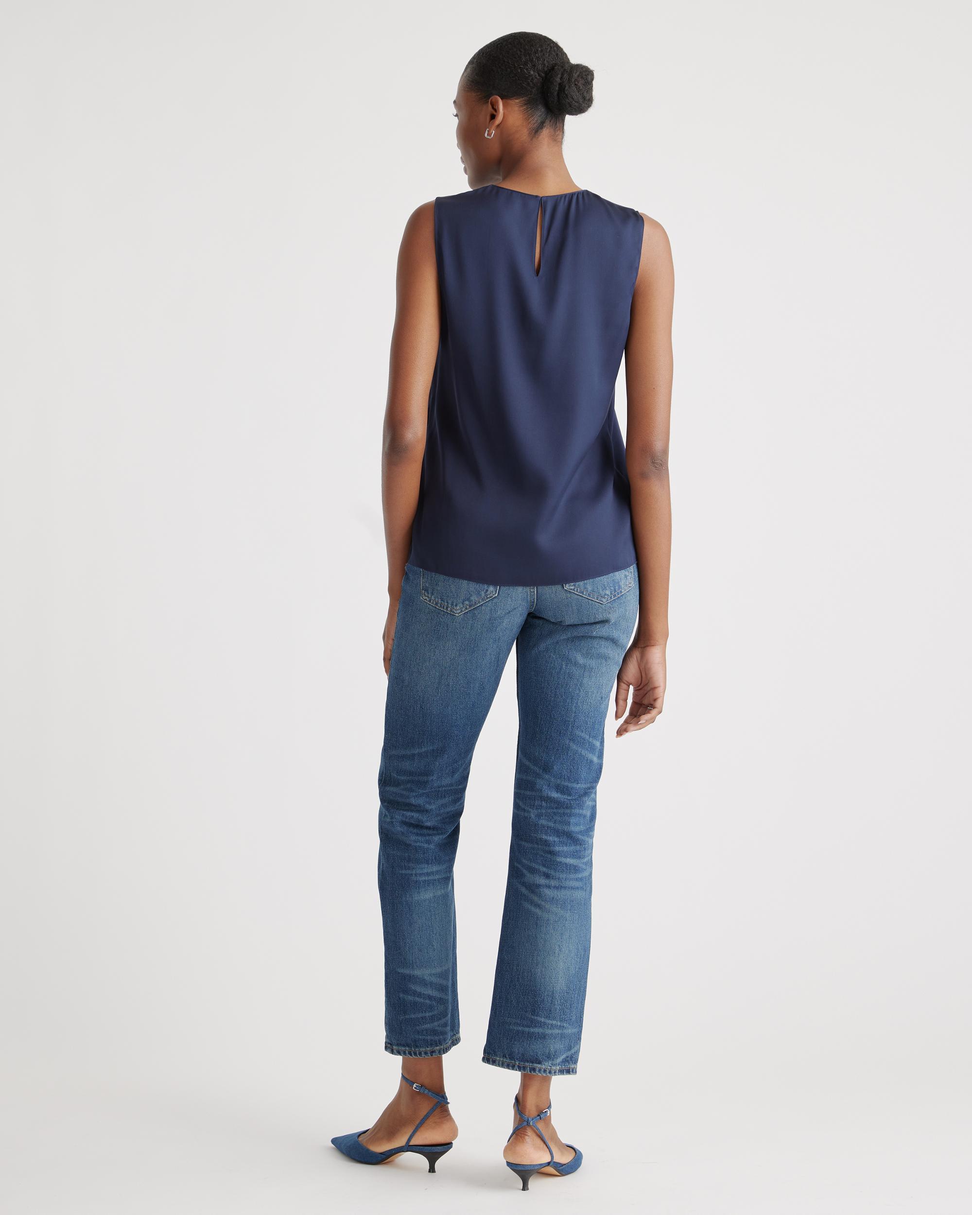 Quince | Women's Washable Stretch Silk Shell Tank Top Mulberry Silk Product Image
