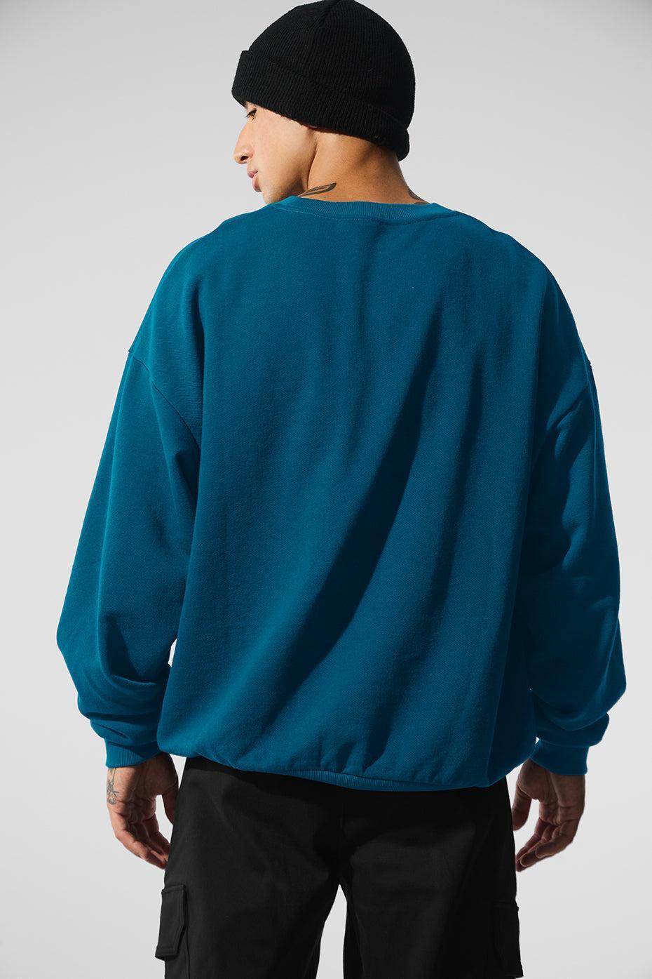 Accolade Crew Neck Pullover - Eclipse Blue Product Image