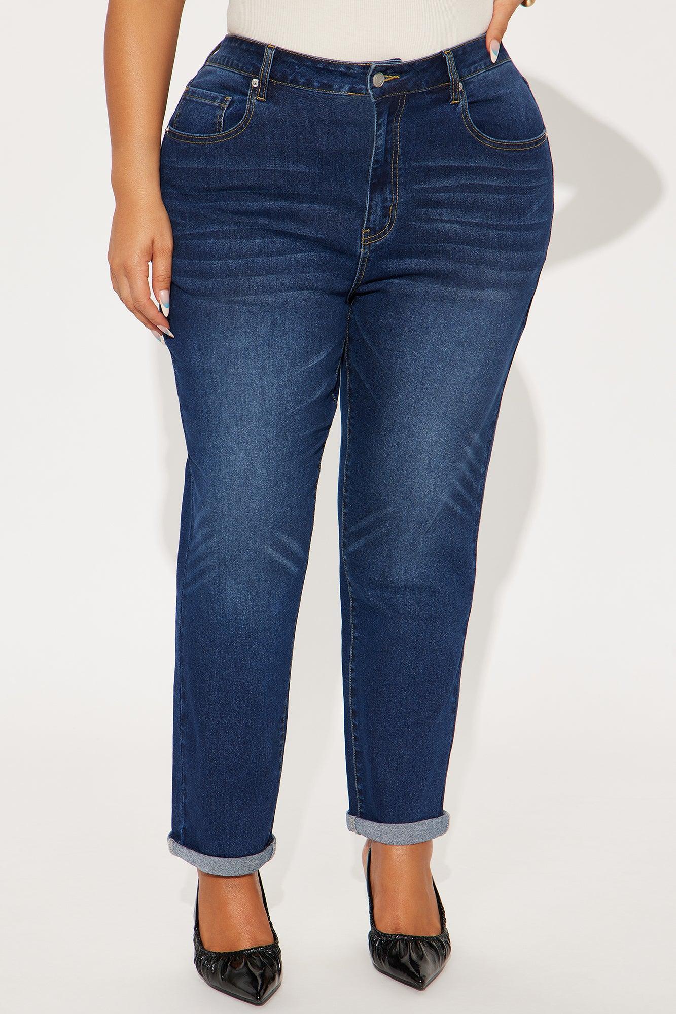 Clara Super Stretch Sculpting Mom Jeans - Dark Wash Female Product Image