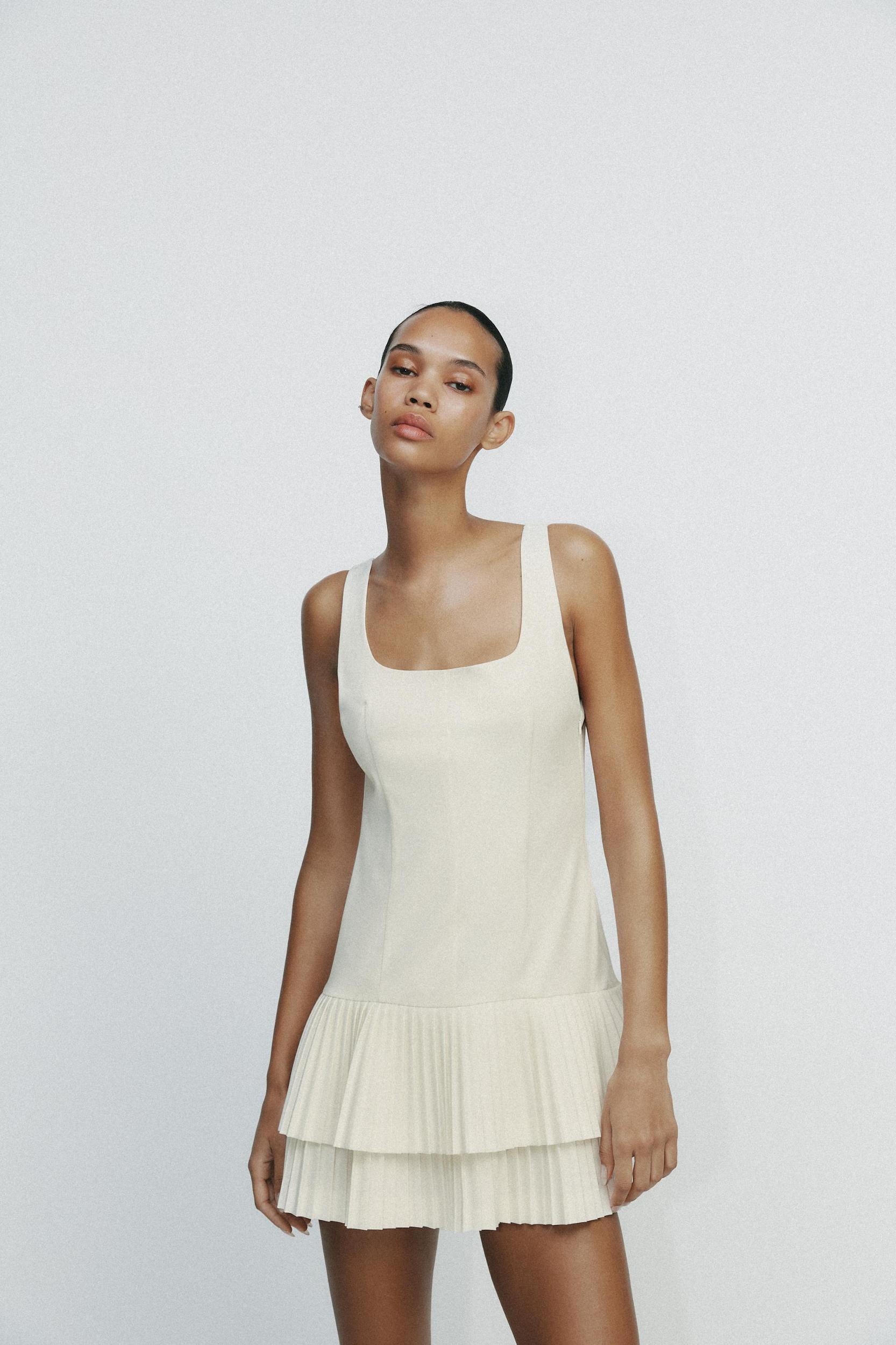 BOX PLEAT JUMPSUIT DRESS Product Image