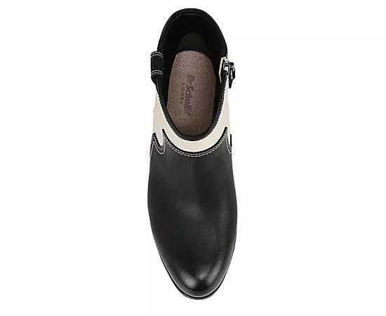 Dr. Scholl's Lasso Women's Western Ankle Boots, Size: 6, Black Off White Product Image