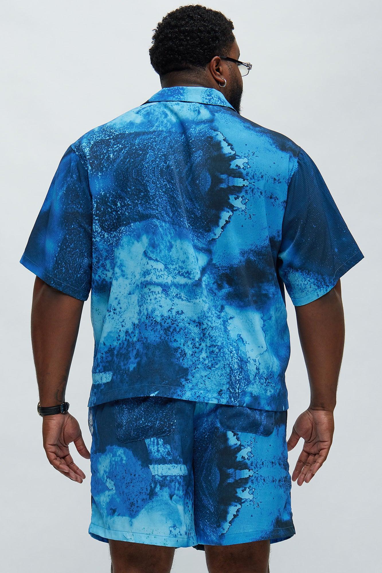Atlantic Textured Shirt - Blue Product Image