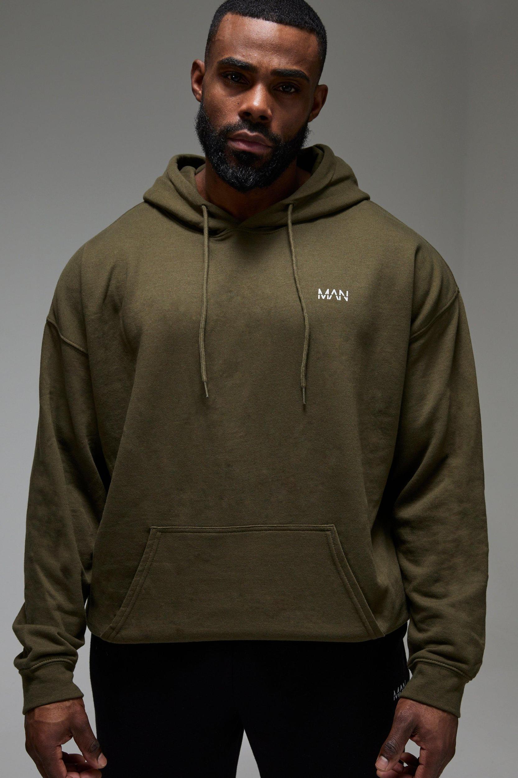 Man Active Push The Limits Oversized Hoodie | boohooMAN USA Product Image