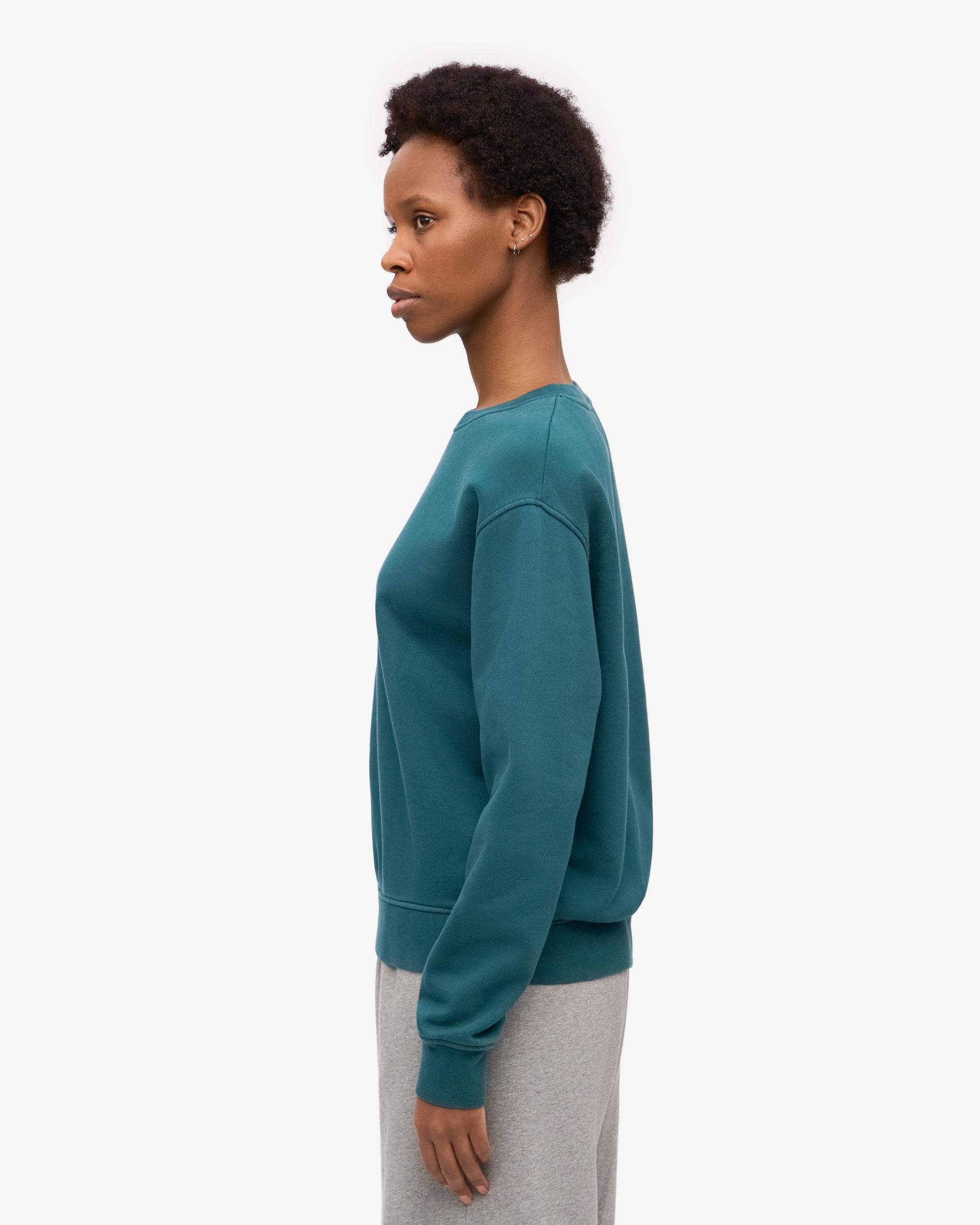 Women Classic Organic Crew - Ocean Green Product Image