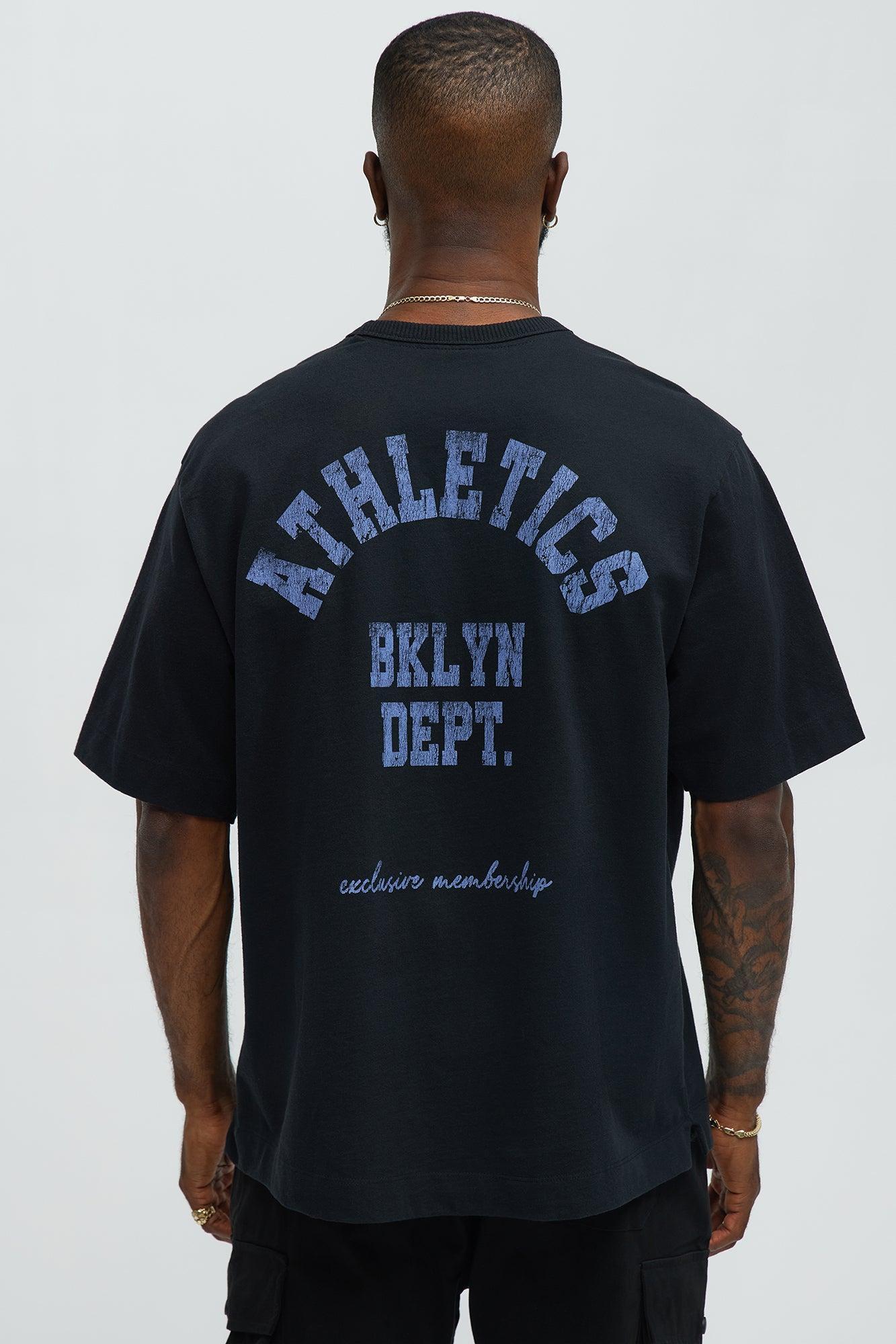 BRKLYN DEPT Oversized Short Sleeve Tee - Black Male Product Image