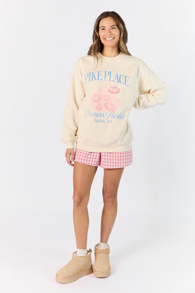 Pike Place Market Sweet Cream Graphic Sweatshirt Product Image