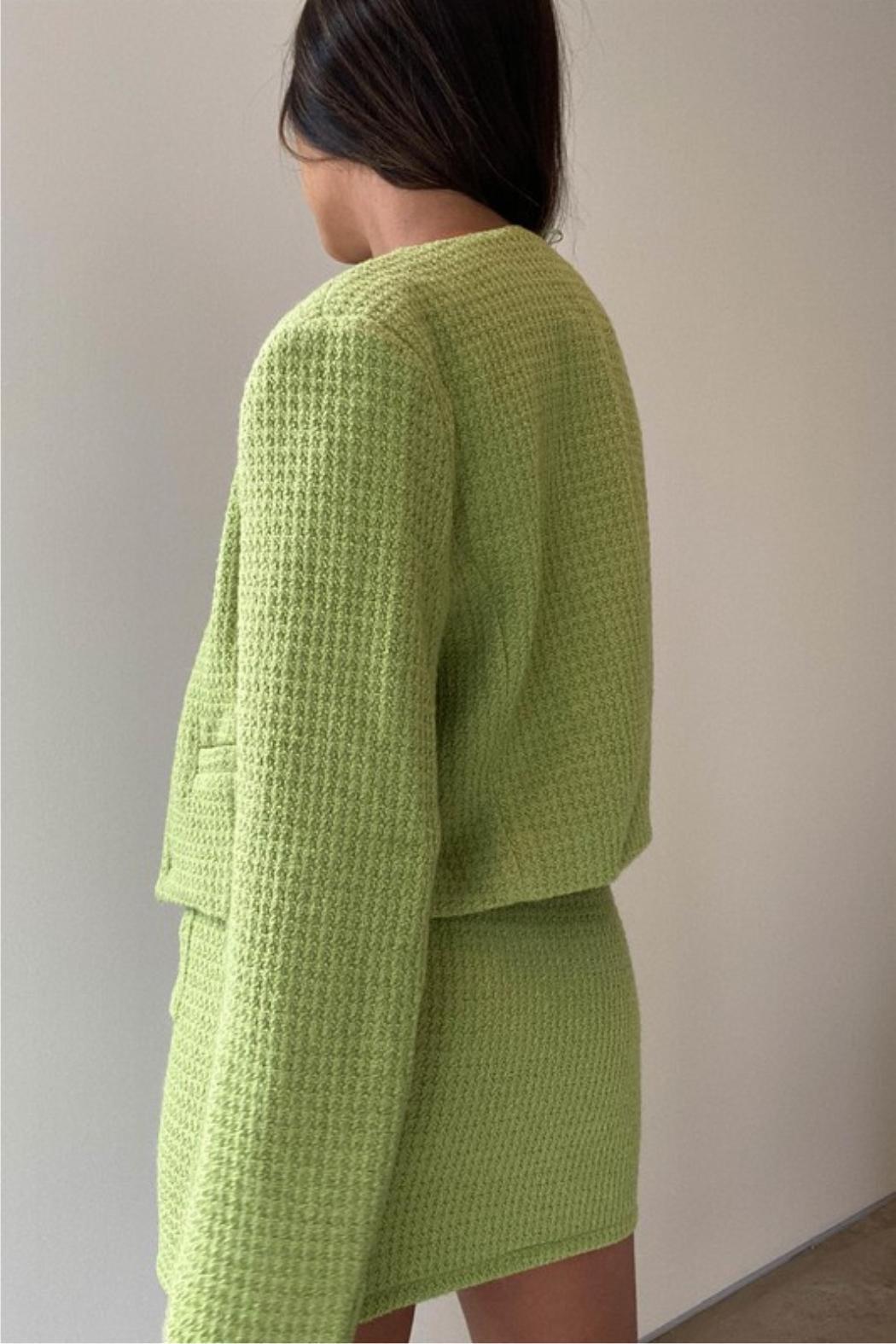 Textured Crop Jacket Product Image