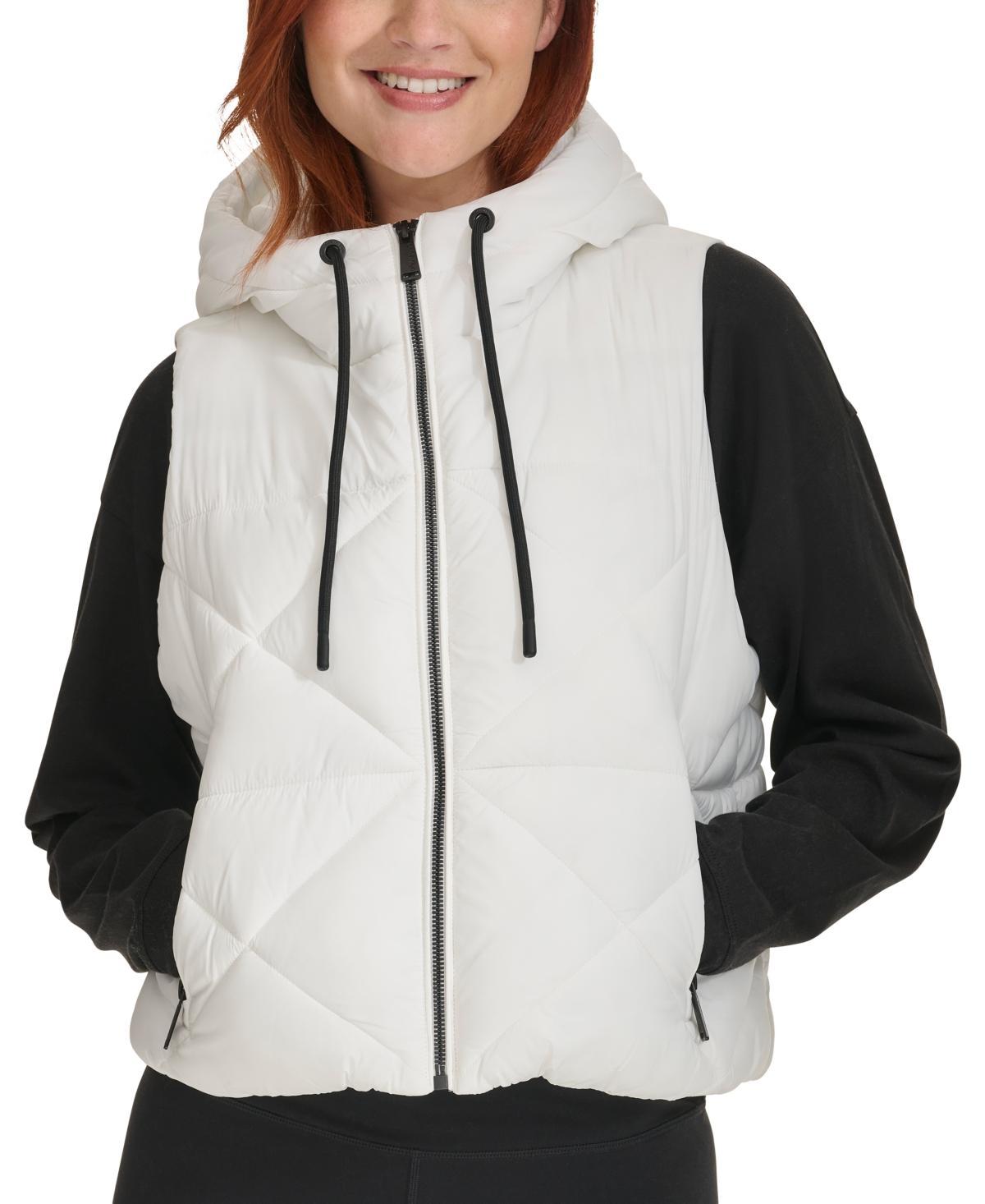 Calvin Klein Womens Quilted Hooded Vest Product Image