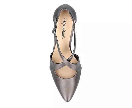 Easy Street Elegance Women's Slingback Pumps, Size: 10, Silver Product Image