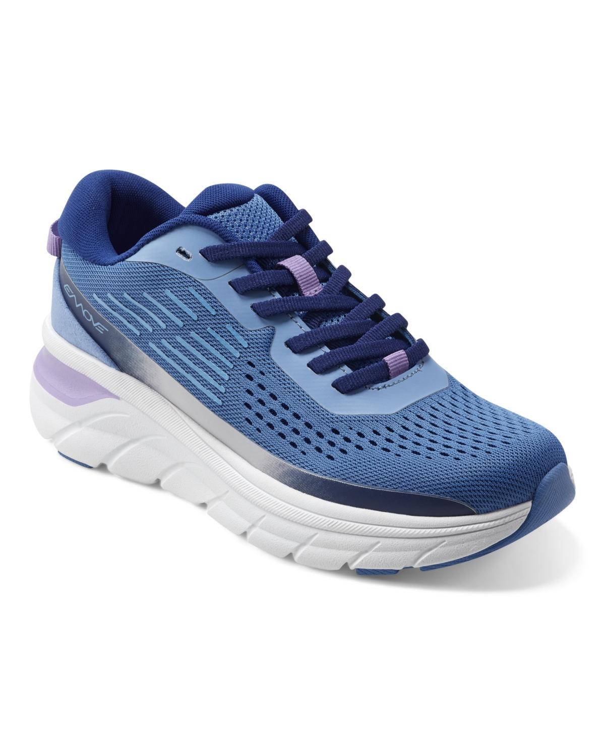 Easy Spirit Women's Mel EMOVE Lace-Up Sneakers, Size: 6.5 Wide, Black Product Image
