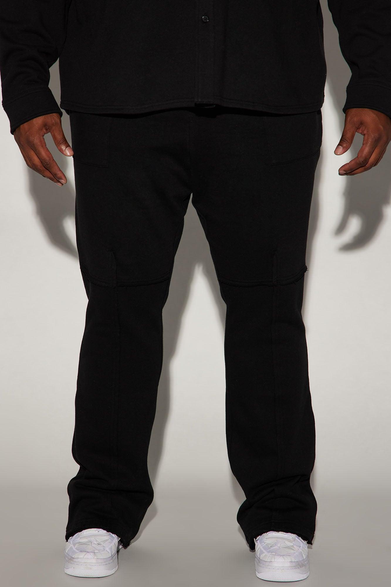 Lucian Skinny Flare Sweatpant - Black Product Image