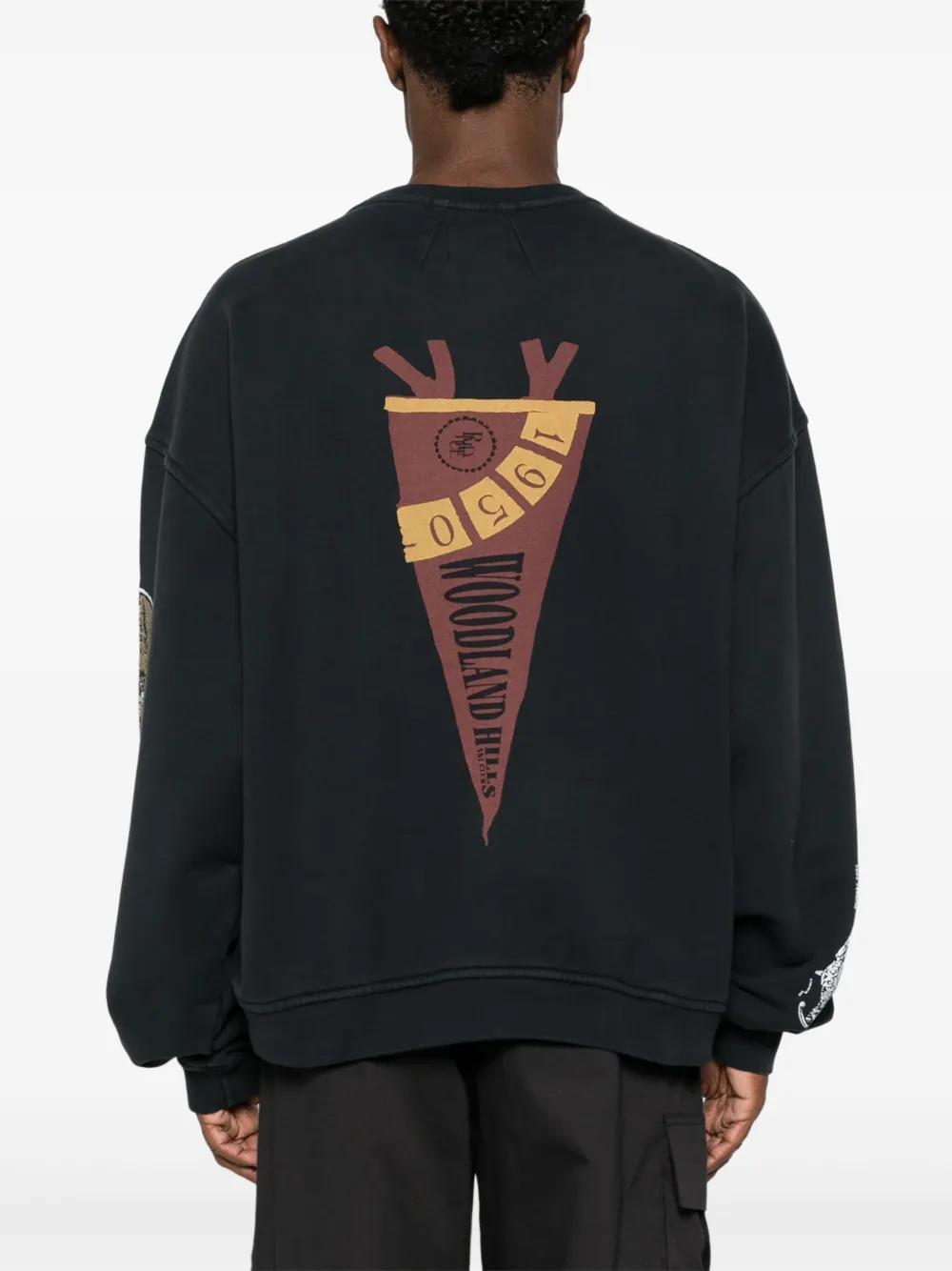 graphic-print cotton sweatshirt Product Image