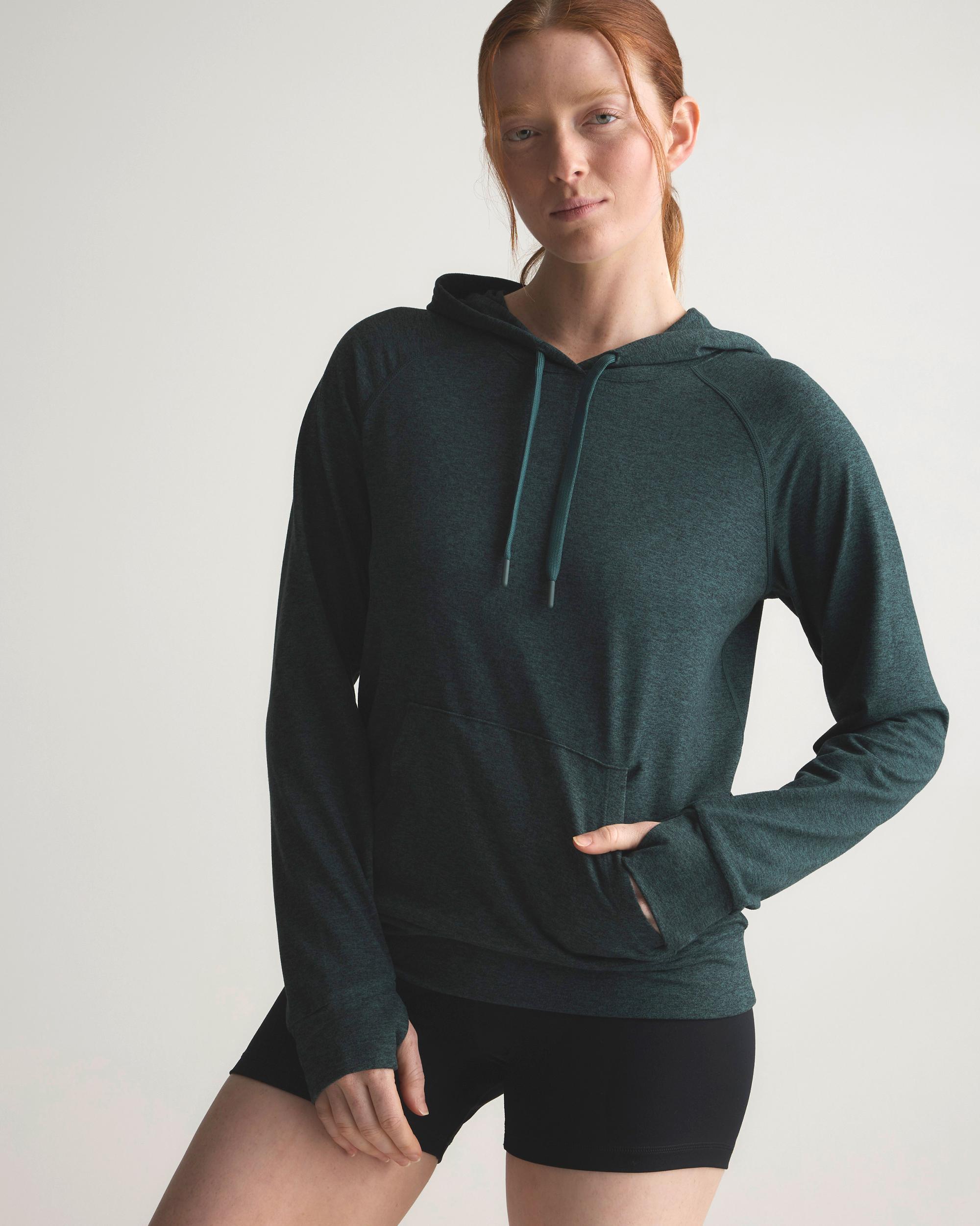Quince | Women's Super Soft Performance Pullover Hoodie Flowknit Activewear, Size XL, Recycled Polyester Product Image