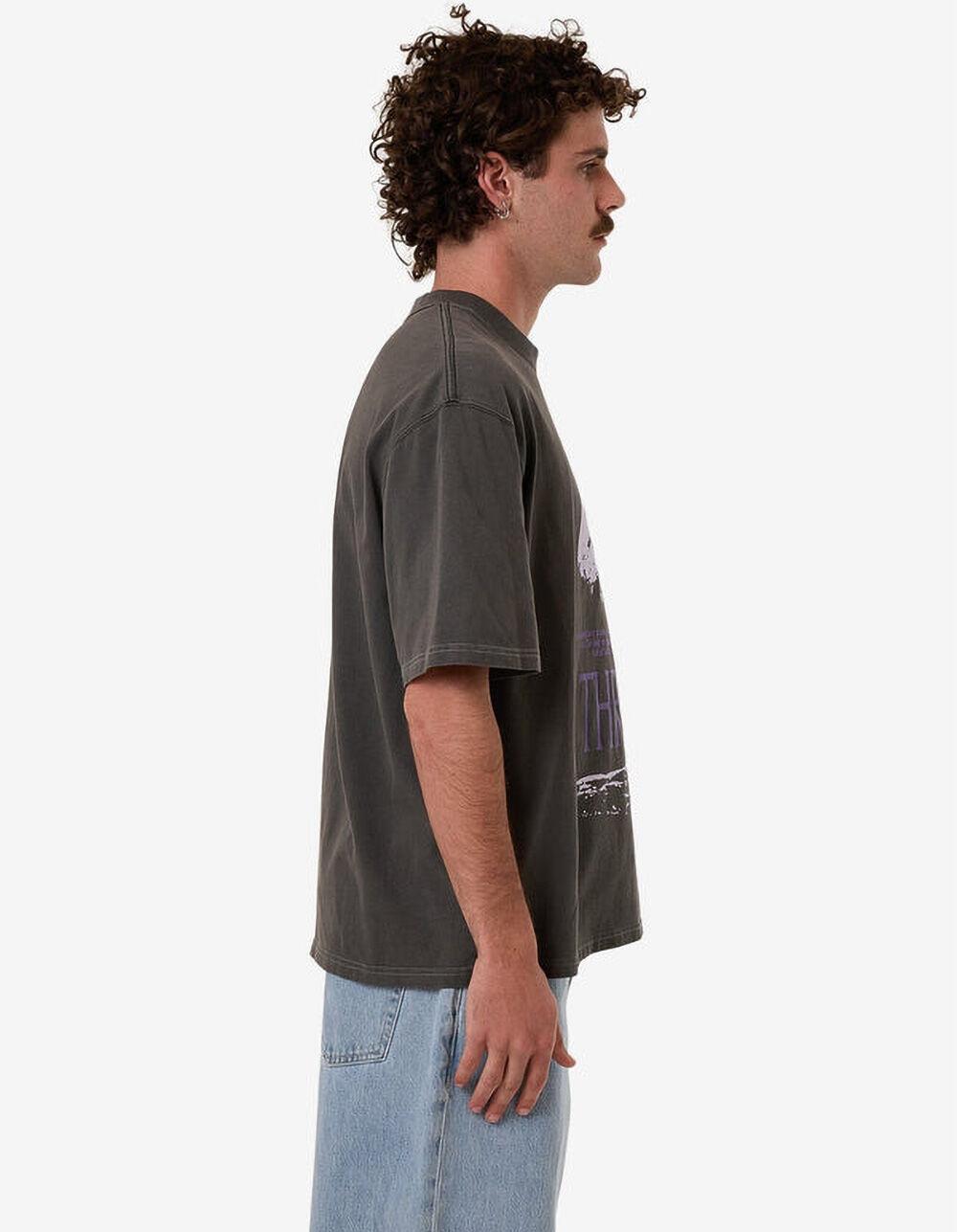 THRILLS Dystopia Mens Boxy Oversized Tee - BLACK Product Image