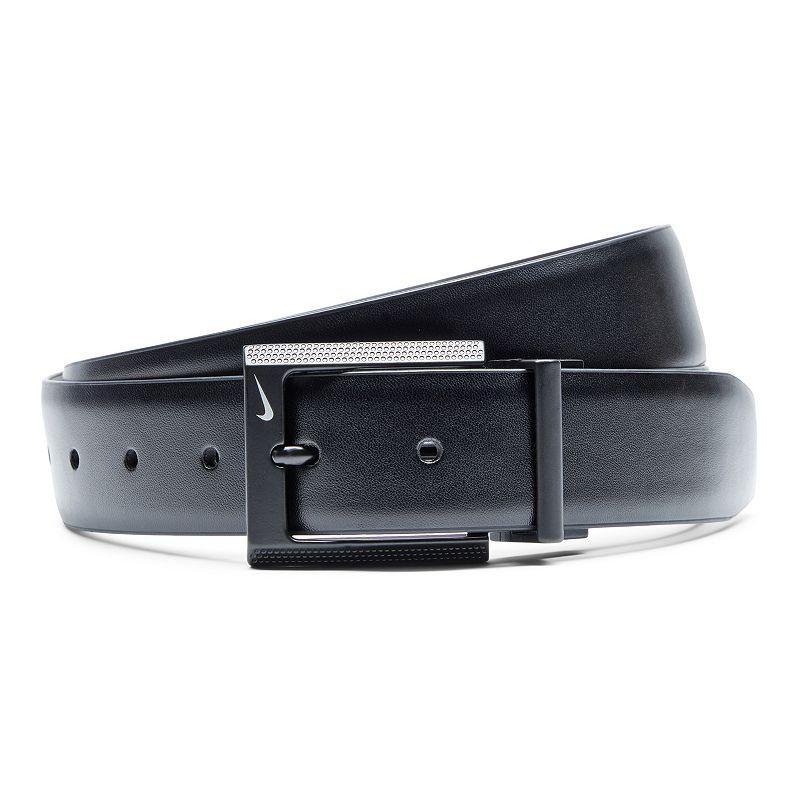 Men's Nike Textured Buckle Reversible Belt, Size: Large, Black Product Image