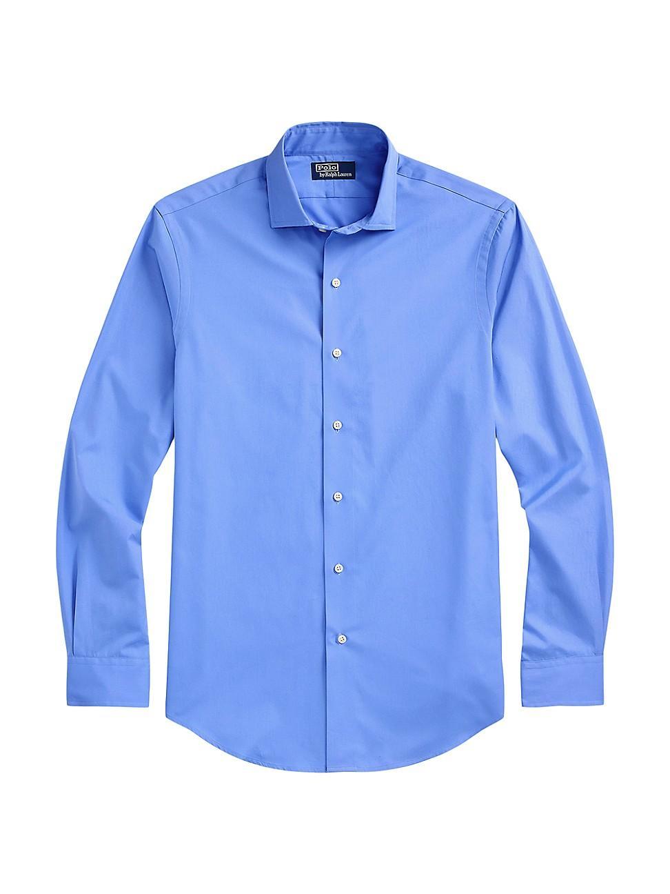 Mens Classic Fit Poplin Button-Front Shirt Product Image
