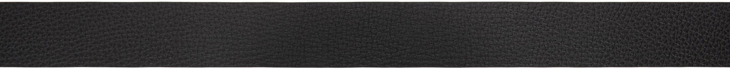 FERRAGAMO Black & Brown Adjustable Gancini Reversible Belt In Nero Hickory Product Image