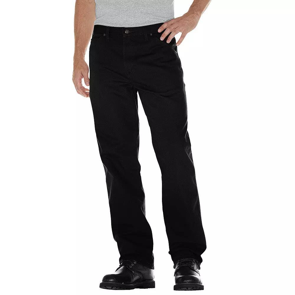 Men's Dickies Relaxed Fit Duck Jeans, Size: 42 X 32, Rinsed Black Product Image