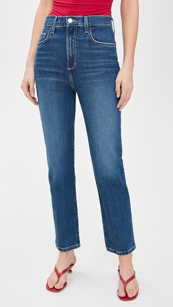 Favorite Daughter The Valentina Super High Rise Straight Jeans | Shopbop Product Image