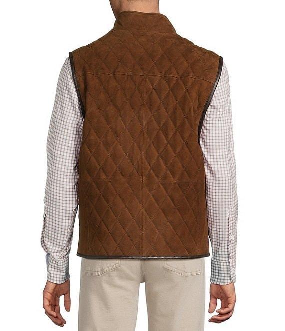 Cremieux Blue Label Quilted Suede Vest Product Image
