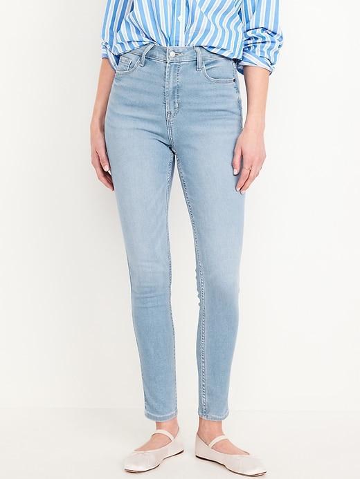 Extra High-Waisted Rockstar 360 Stretch Super-Skinny Jeans Product Image
