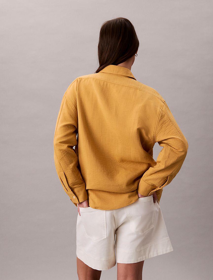 Double Gauze Roll Tab Shirt Product Image