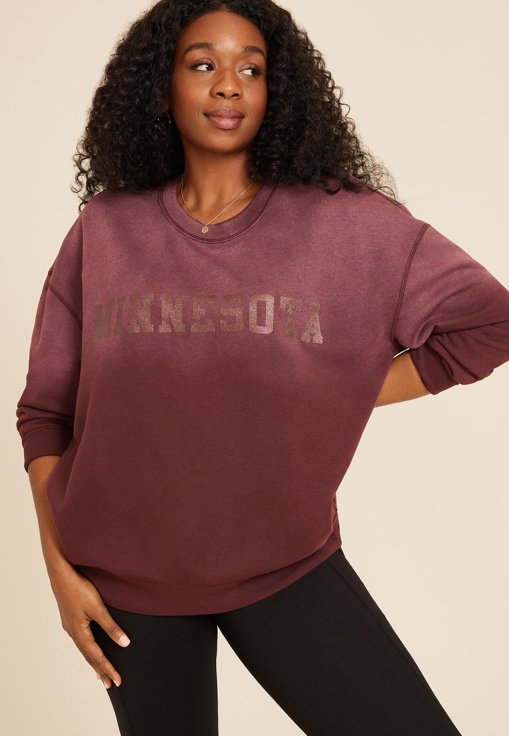 Maurices Womens State Dip Dye Crew Neck Sweatshirt Size X Small Product Image