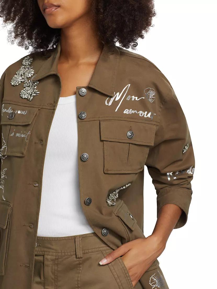 Foiled Je Taime Vera Shirt Jacket Product Image