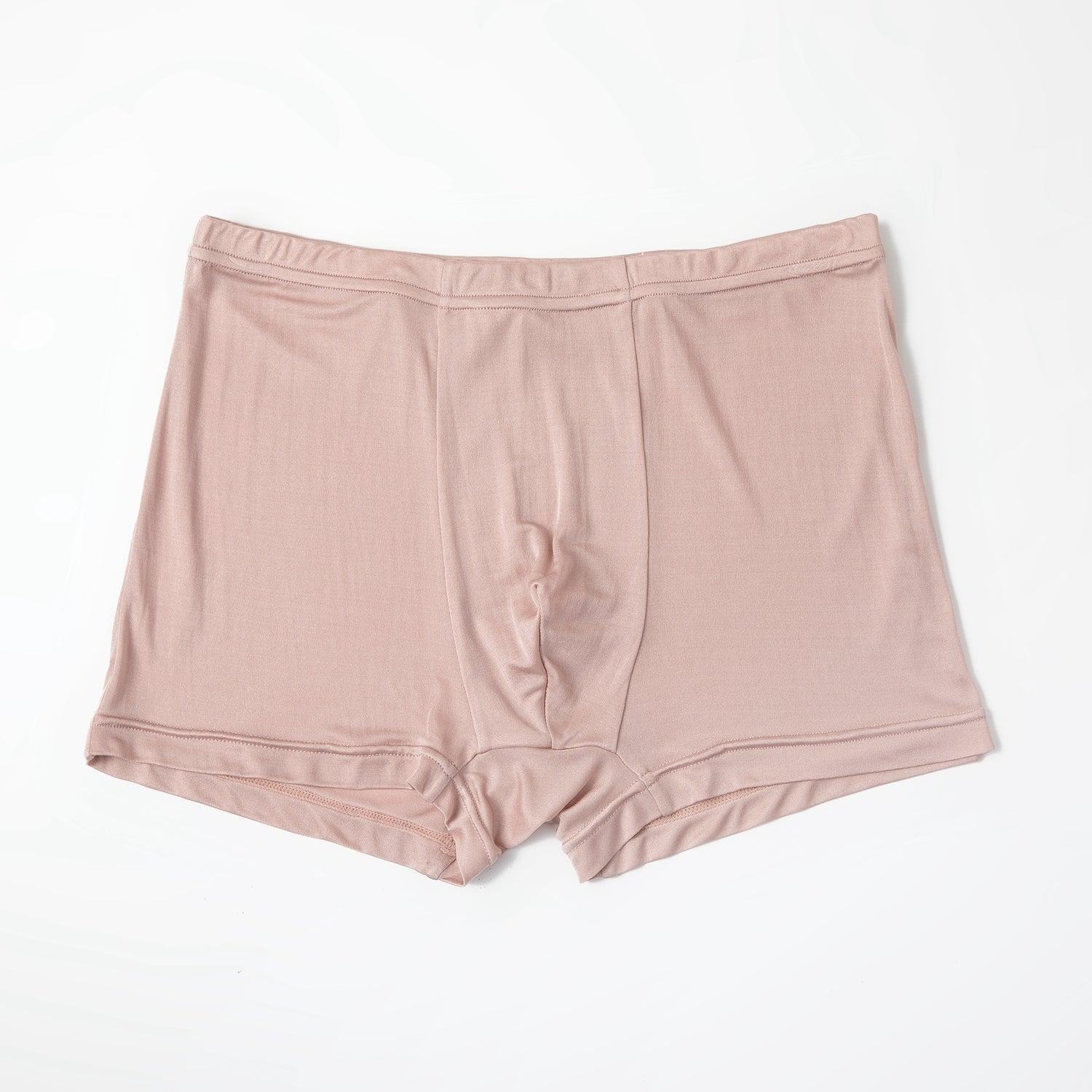 Black Pure Mulberry Silk Men's Trunks | Low Rise | 19 Momme | Soar Collection Product Image