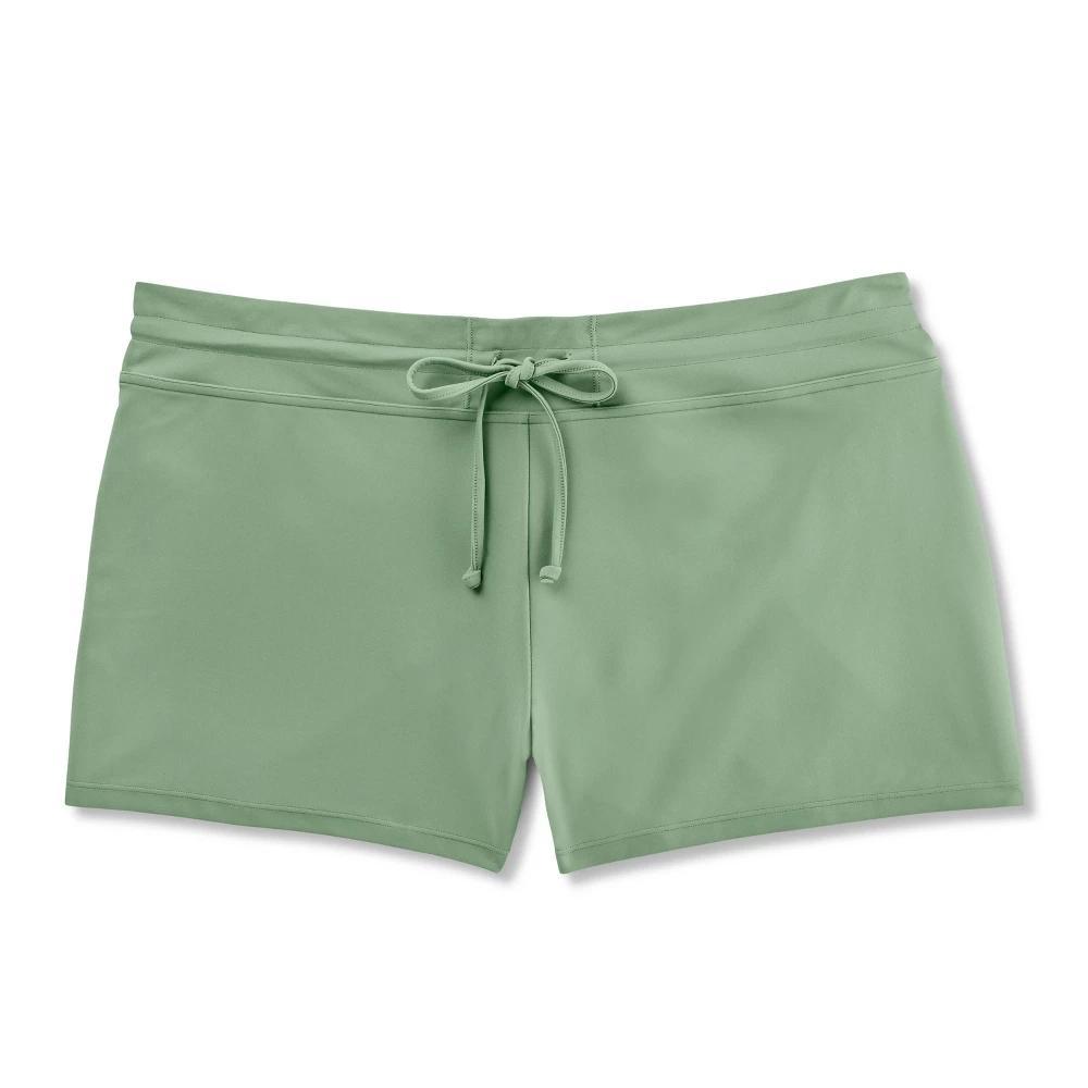 Women's Mid-Rise Swim Shorts - Shade & Shore™ Green XL Product Image