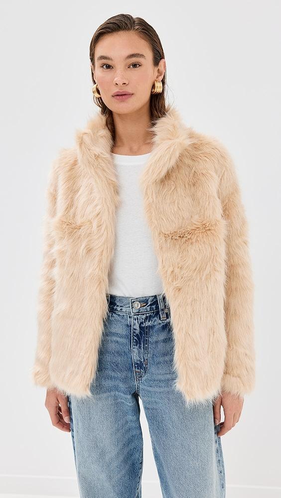 Lioness Bada Bing Faux Fur Jacket | Shopbop Product Image