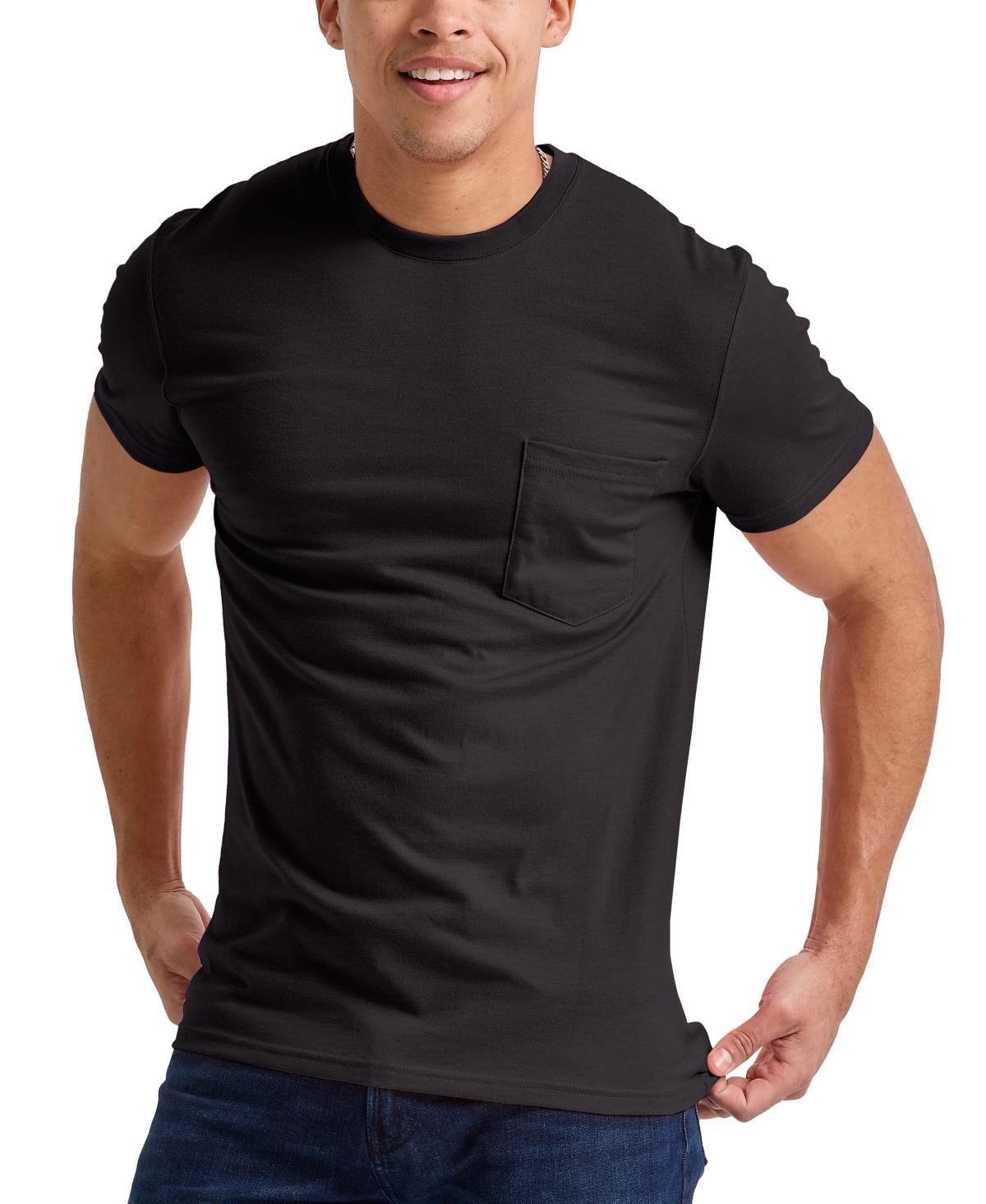 Men's Hanes Originals Tri-Blend Jersey Pocket Tee, Size: Small, Equilibrium Green Product Image